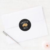 Aangedreven door Bagels Bagel Ronde Sticker (Envelop)