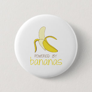 Aangedreven door bananen ronde button 5,7 cm
