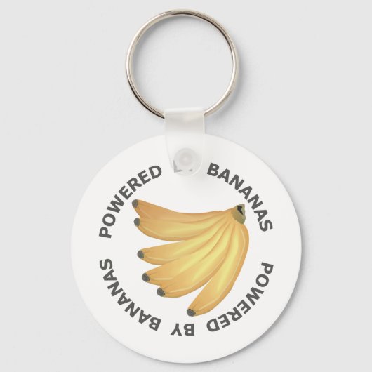 Aangedreven door bananen sleutelhanger (Voorkant)