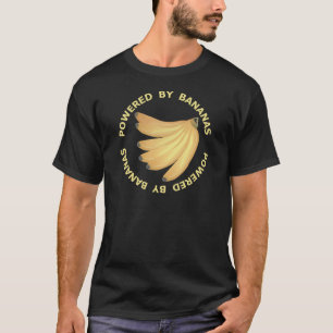 Aangedreven door bananen t-shirt