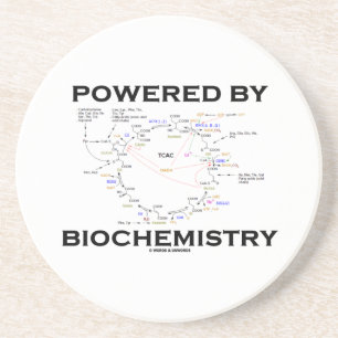 Aangedreven door biochemie (krebs-cyclus) zandsteen onderzetter