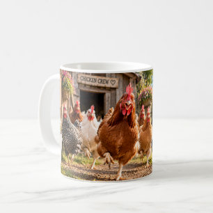 Aangedreven door Boerderijleven Kippen Koffiemok