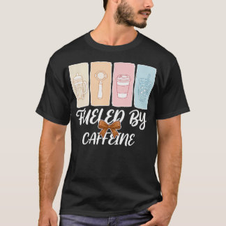 Aangedreven door cafeïne espresso t-shirt