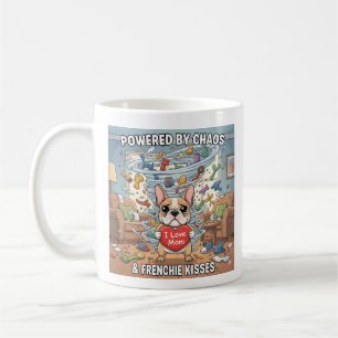 Aangedreven door Chaotische Franse Bulldog Grappig Koffiemok