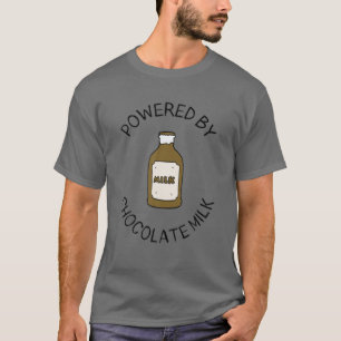 Aangedreven door Chocolate Milk Funny Mannen T-shirt