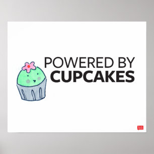 Aangedreven door cupcakes poster