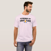 Aangedreven Door Dankbaarheid T-shirt (Voorkant volledig)