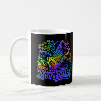 Aangedreven door Dark Roast Funny Wizard Coffee Fa Koffiemok