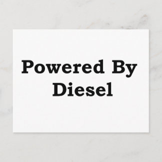 Aangedreven door diesel briefkaart