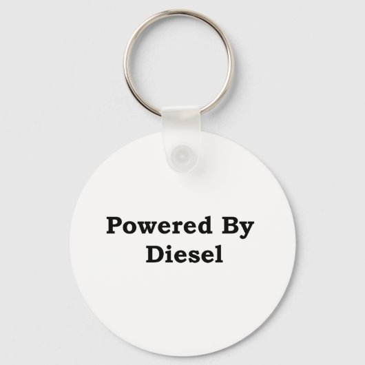 Aangedreven door diesel sleutelhanger (Voorkant)