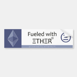 Aangedreven door Ether Bumpersticker