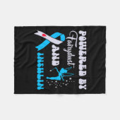 Aangedreven door Fairydust en insuline diabetes Aw Fleece Deken (Voorkant (Horizontaal))