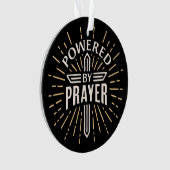 Aangedreven door gebed ornament (voorkant)