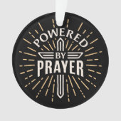 Aangedreven door gebed ornament (voorkant)