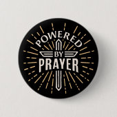 Aangedreven door gebed ronde button 5,7 cm (Voorkant)