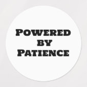 Aangedreven door geduld labels (Design 2)