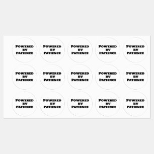 Aangedreven door geduld labels