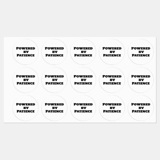 Aangedreven door geduld labels (Vel)