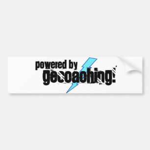 Aangedreven door geocaching bumpersticker