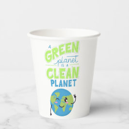 Aangedreven door groen: gedijen met Natuur" Papieren Bekers