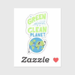 Aangedreven door groen: gedijen met Natuur" Sticker