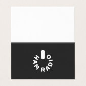 Aangedreven door HAM Radio Visitekaartjes (Buitenkant ongevouwen)