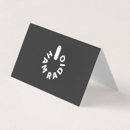 Aangedreven door HAM Radio Visitekaartjes