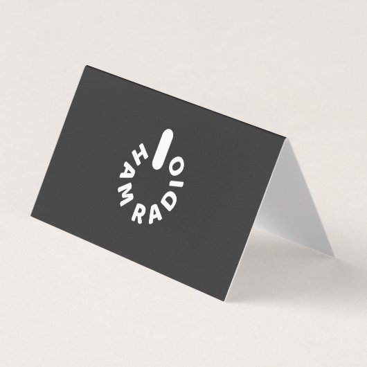 Aangedreven door HAM Radio Visitekaartjes (Voorkant)