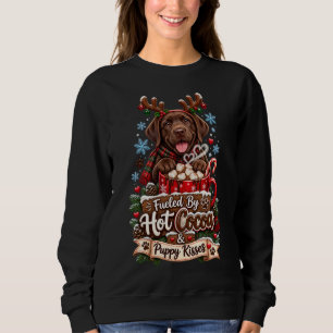 Aangedreven Door Heet Cocoa En Puppyshikken Chocol Trui