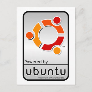 Aangedreven door het Briefkaart van Ubuntu