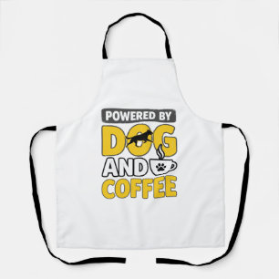 Aangedreven Door Hond En Koffie Vintage Shirt Ontw Schort