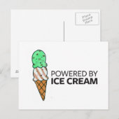 Aangedreven door Ice Cream Briefkaart (Voorkant / Achterkant)