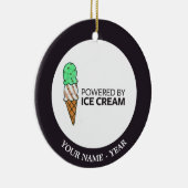 Aangedreven door Ice Cream Keramisch Ornament (Rechts)