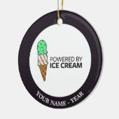 Aangedreven door Ice Cream Keramisch Ornament (Links)