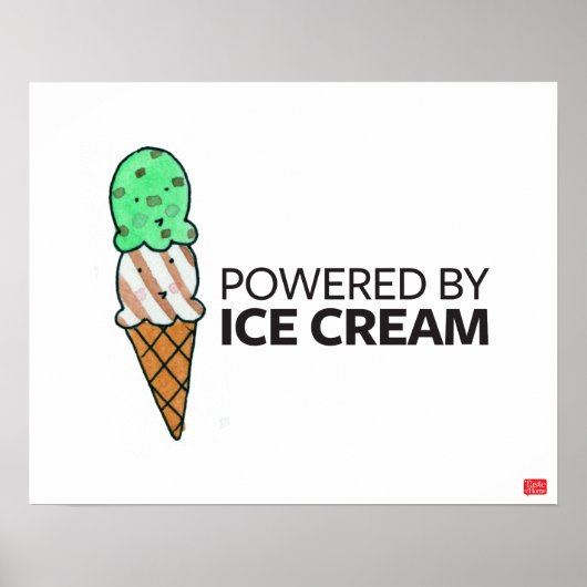 Aangedreven door Ice Cream Poster (Voorkant)