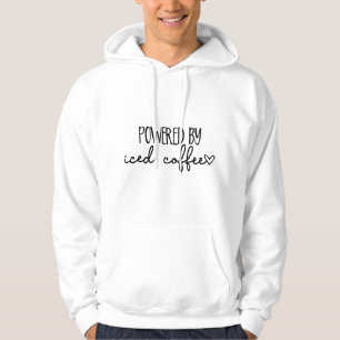 Aangedreven door Iced Coffee Lover Cafeïne Koffie Hoodie
