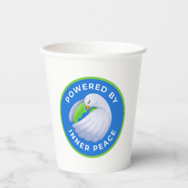 Aangedreven door Inner Peace Dove Balloon Papieren Bekers