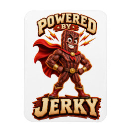 Aangedreven door Jerky Superhero Magneet