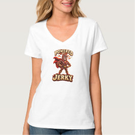 Aangedreven door Jerky Superhero T-shirt