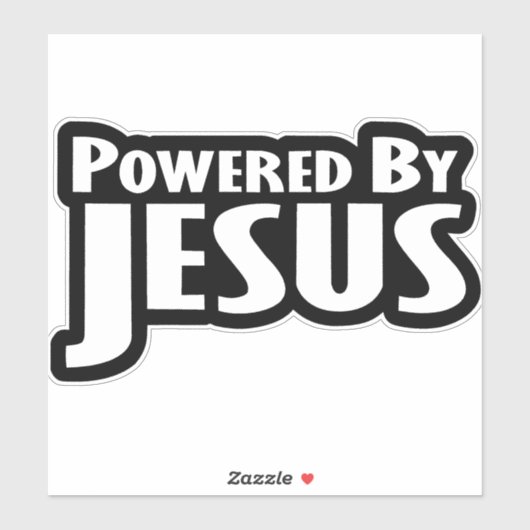 Aangedreven door Jezus Sticker (Vel)