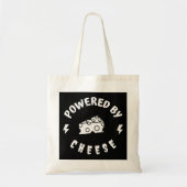 Aangedreven door kaas tote bag (Voorkant)