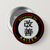 Aangedreven door Kaizen Ronde Button 7,6 Cm (Voorkant /achterkant)