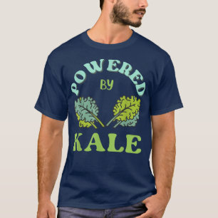 Aangedreven door Kale Whole Food Vegan Vegetarian T-shirt
