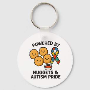 Aangedreven Door Kipnuggets En Autisme Trots Manne Sleutelhanger