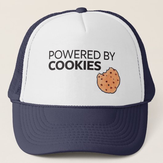 Aangedreven door koekjes trucker pet (Voorkant)
