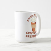 Aangedreven door koffie en creativiteit Epic Life Koffiemok (Voorkant rechts)