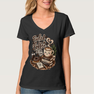 Aangedreven door koffie en goede vibes – Schattige T-shirt