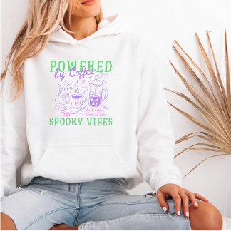 Aangedreven Door Koffie En Griezelige Sfeer Hallow Hoodie