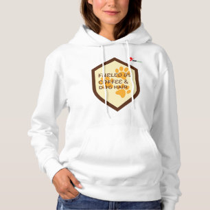 Aangedreven door koffie en hondenhaar – Grappig hu Hoodie