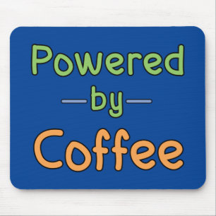 Aangedreven door koffie muismat